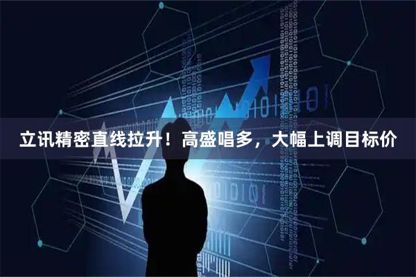 立讯精密直线拉升！高盛唱多，大幅上调目标价